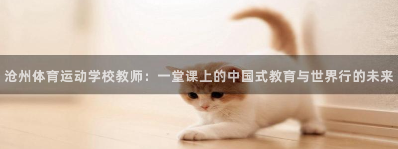 风速体育app下载安装最新版本：沧州体育运动学校教师：一堂课上的中国式教育与世界行的未来